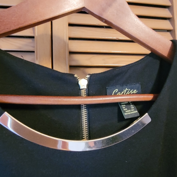 Cartise Gold Necklace & Black Little Dress - Picture 2 of 7